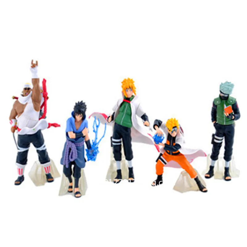 5 шт./лот Аниме Naruto Shippuden Hatake Kakashi Uzumaki Uchiha Sasuke Killer Bee 32 поколение игрушка-фигурка P226 |