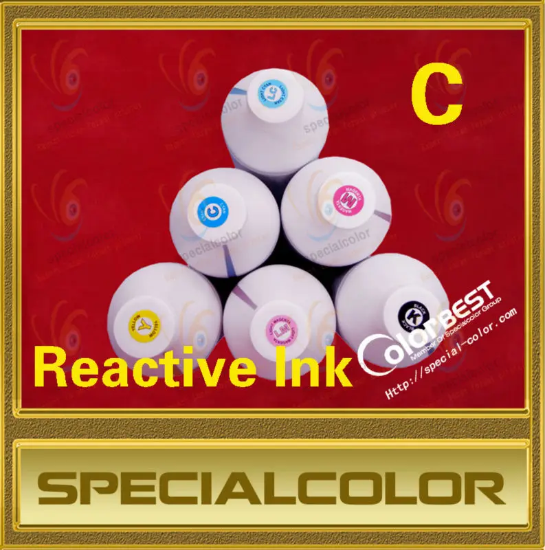 

Color C 1000ml Chinese Factory Textile Reactive Ink for Roland/Mimaki/Mutoh DX4 DX5 Printer