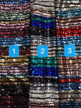 

embroiderd lace fabric DiuDiu-4.1409 with sequins beautiful Nigerian sequins lace fabric for party dress