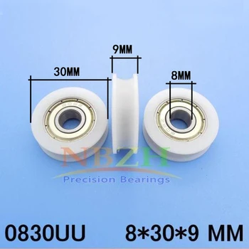 

Diameter 30mm, thickness 9mm, bearing inner 8mm ,nylon roller, sliding window or door pulley groove U 10pcs/lot
