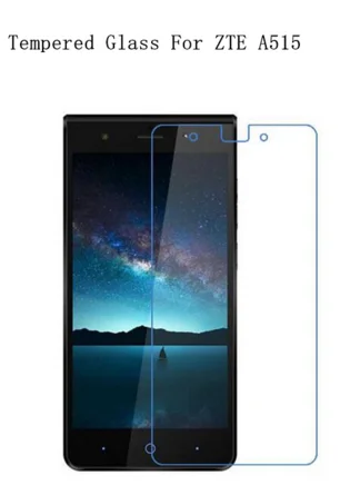 Взрывобезопасное закаленное стекло для ZTE Blade A515 A511 A 511 Защитная пленка экрана 0 26