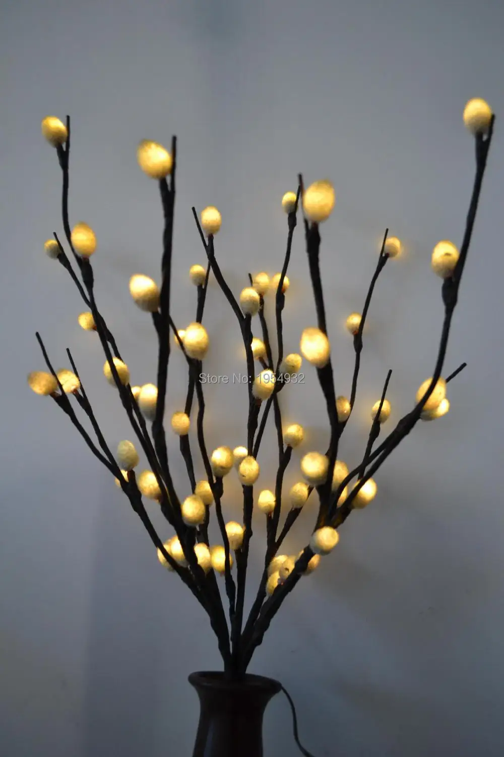 LED батарея киска ива ветка свет 20 &quot60LED теплый белый с удеяние свадебные