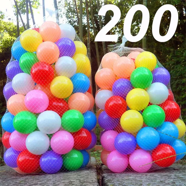 100/150/200PCS Outdoor Sport Ball Colorful Soft Water Pool Ocean Wave Ball Baby Children Funny Toys Eco-Friendly Stress Air Ball 5