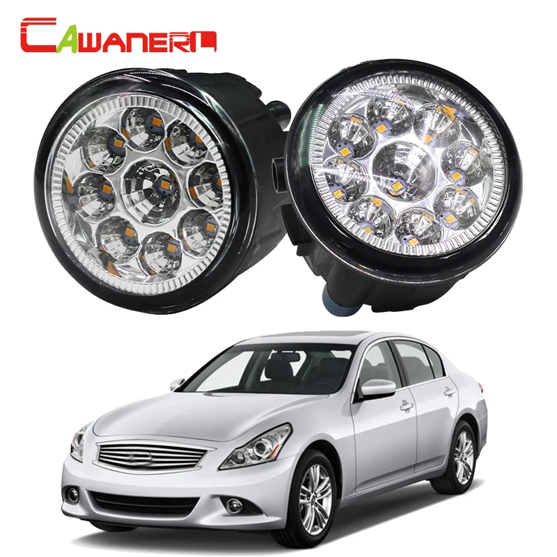 Cawanerl H8 H11 Car Fog Light LED Light Daytime Running Light 12V DC