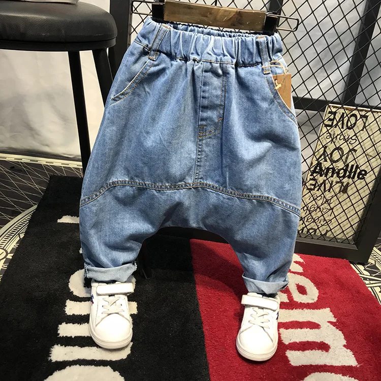 

New 2018 Baby Boys Jeans 2-6years Boys Jeans Brand Children Clothing Kids Jeans Children Casual Pants boys Baggy pants