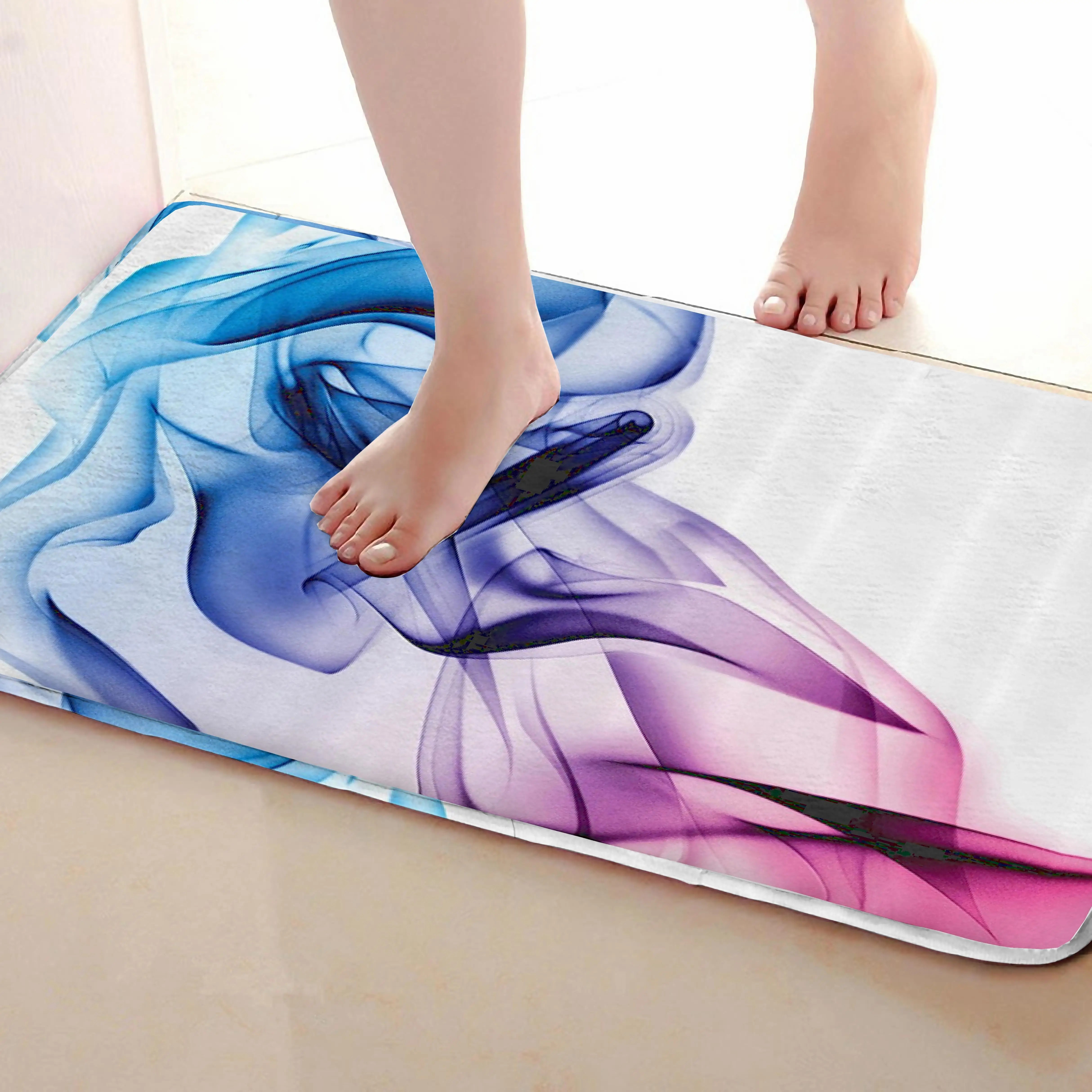 Абстрактный стиль коврик для ванной комнаты, смешной Противоскользящий коврик для ванной, занавески для душа s аксессуары, соответствующие вашей душевой занавеске