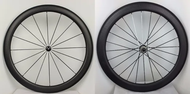 Best price at $332 Cheap dimpled wheel moonscape carbon-clincher-wheelset 25mm road mixed wheels 50mm front 58mm rear 700C road golf rims cheap for sale