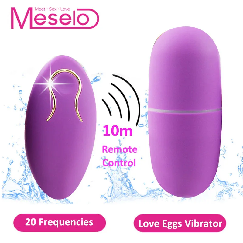 Meselo 20 Speeds Love Eggs Vibrator Remote Control Vibrator Sex Toys