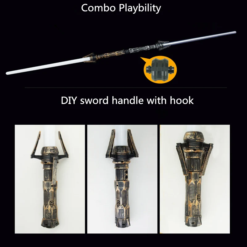 

2pcs/lot Star Wars Lightsaber Led Flashing Toys Cosplay Weapons Can Mutual percussion Sabers jongensspeelgoed