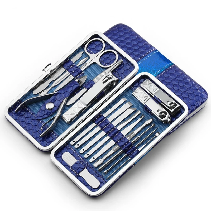 Набор для маникюра и педикюра 18 в 1 4 цвета|manicure set tools|nail careset pedicure |