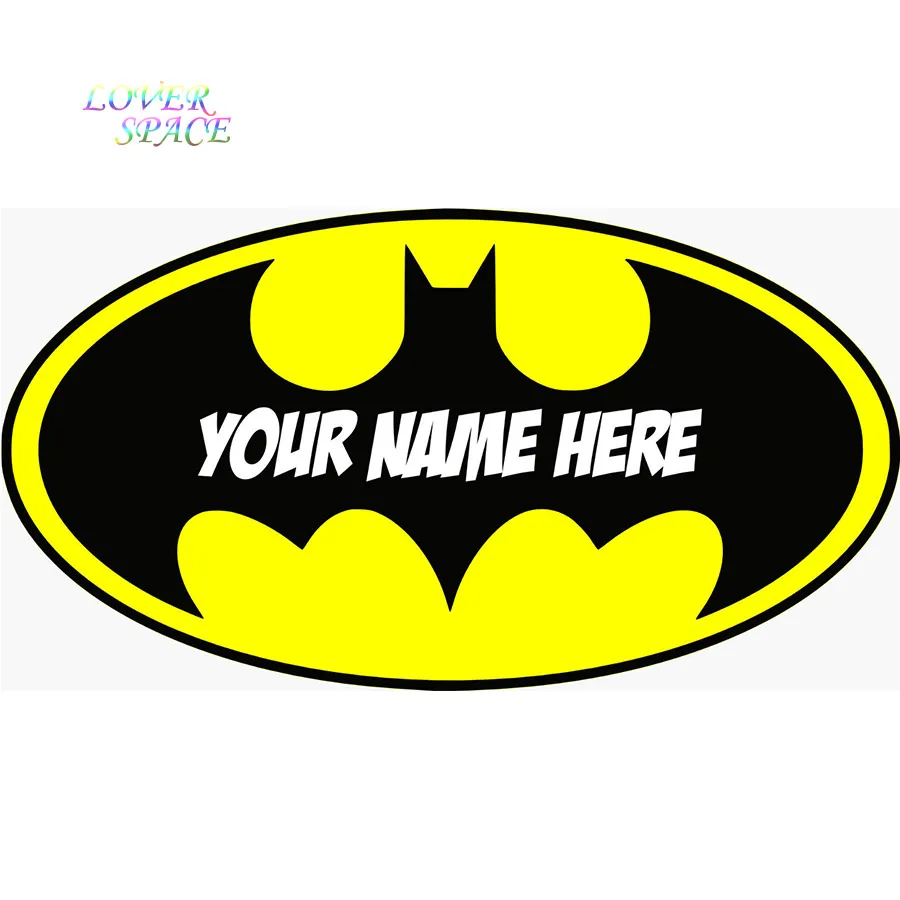 Personalised BATMAN LOGO Decal Removable WALL STICKER Home Decor Art