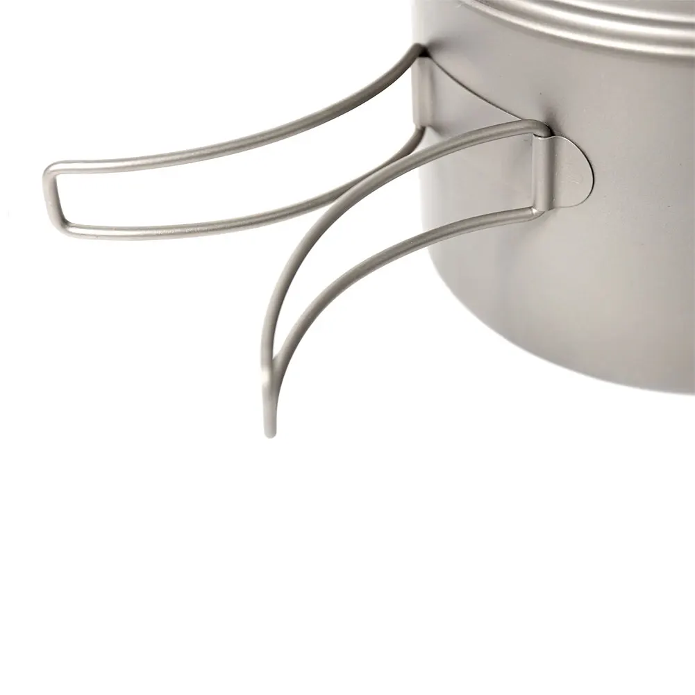 Acampamento ao ar Set com Punho Toaks Ckw 1600 Titânio Pan Livre Caminhadas Panelas Mochila Cozinhar Picnic Bacia Pot Pan Dobrado 10 Louça para ar livre