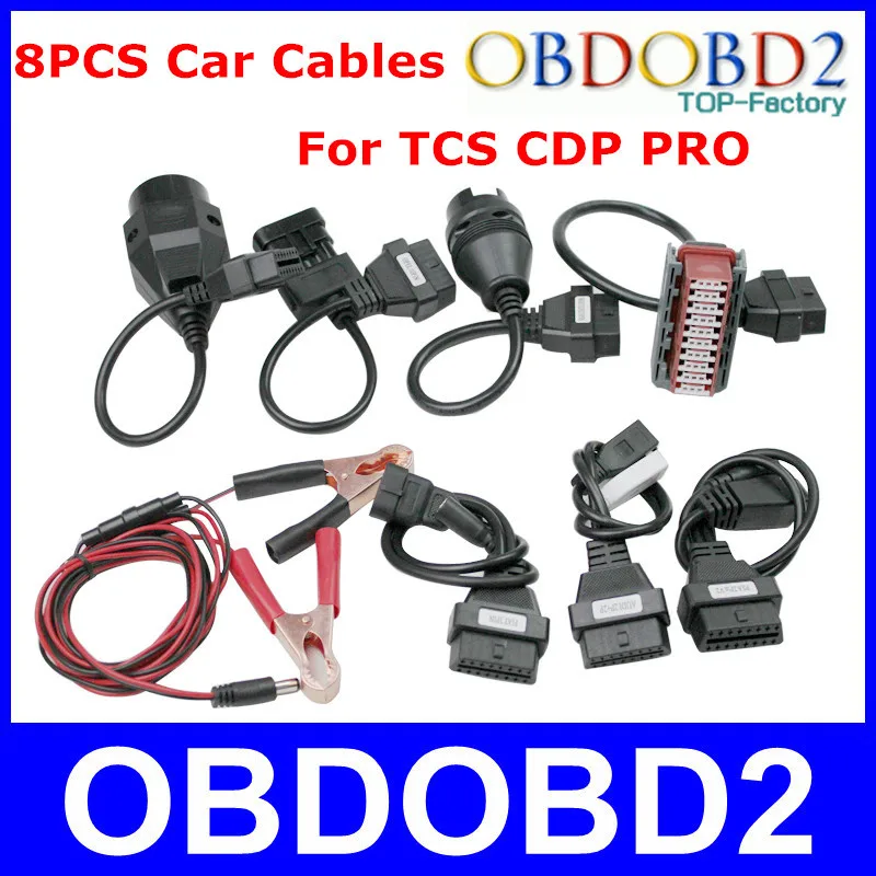 

Professional TCS CDP PRO Car Cables OBD OBD2 Diagnostic Connector Interface For Multi Brand Cars Full Set 8 PCS 3 Years Warranty