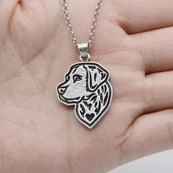 

New Colar Hippie Vintage Labrador Retriever Pendant Love Necklace Boho Dog Long Necklaces Collier Femme For Women Men Jewelry