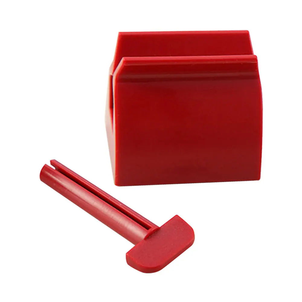 Мини прокатки трубки дисперсер для зубной пасты многофункциональная зубная паста дозатор держатель аксессуары для ванной комнаты гаджет - Цвет: Red