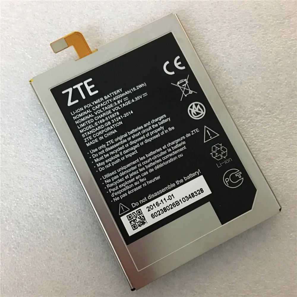 E169-515978 E169 515978 4000 мАч аккумулятор для zte Blade X3 Q519T D2 A452 смартфон