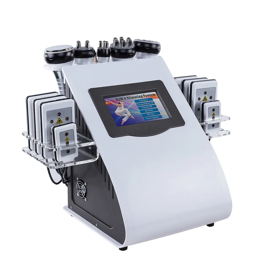 

Slimming Ultrasonic Liposuction Cellulite Reduction 40K Cavitation Multipolar RF Vacuum Slimming Machine Face Skin Lifting