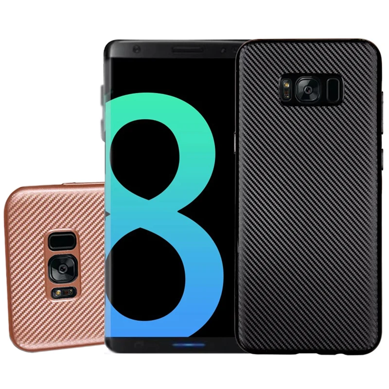 cheap For Xiaomi Mi 8 Mi 6 Mi 6 Plus Case Fashion Slim Carbon Fiber Soft Cover TPU Silicone Rubber Mobile Phone Protective Shell