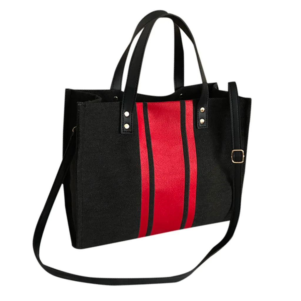 

MOLAVE Handbags Shoulder Bag female handbags Fashion Girls Canvas Color Matching Retro Wild Oblique new elegant shoulder 9327