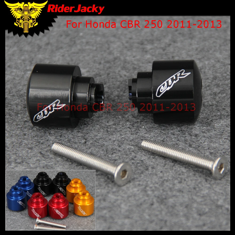 Логотип "CBR" мотоциклетные рукоятки заканчивается наконечники велосипедного руля крышки для Honda CBR 250 CBR250 2011-2013 2012