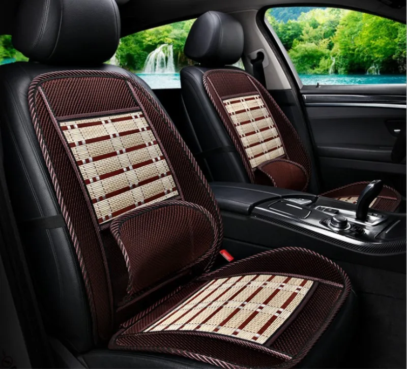 Car Seat Mat Summer Cool Breathable Seat Cover Auto Back Massage