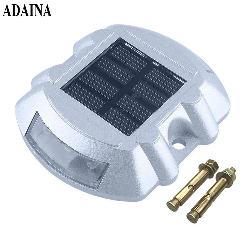 Solar Road Stud Lighting Aluminum 6-LED Outdoor Driveway Dock Path Ground Light Lamp Warm White And etc. | Лампы и освещение