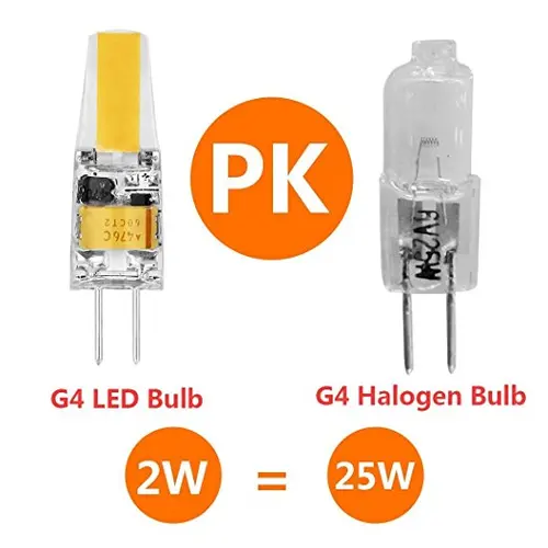 조광 미니 G4 LED COB 램프, 6W 전구, AC DC 12V 220V 캔들 라이트 교체, 30W 40W 할로겐 샹들리에 스포트라이트, 10 개 4