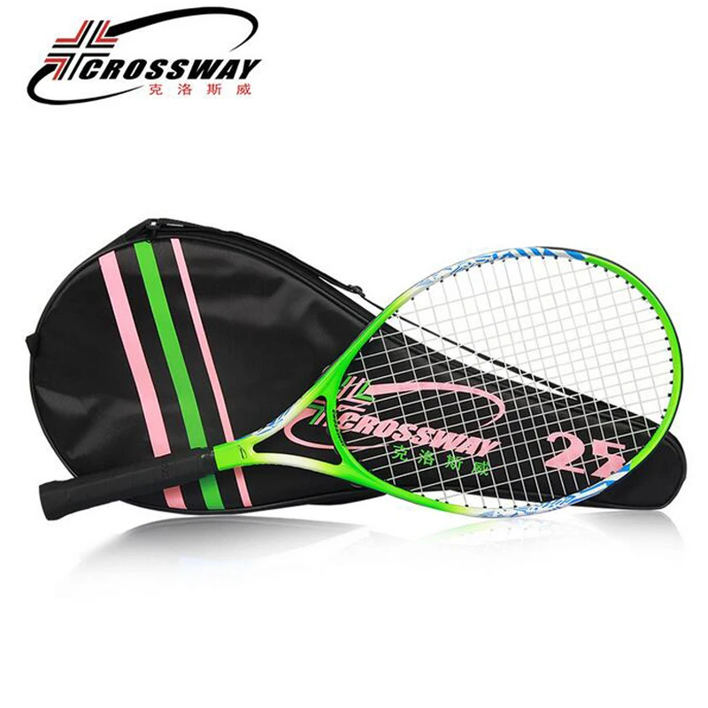 

25 inch Tennis Racket Ultra-light tenis masculino Carbon Fiber OS Racket Surface for Children 10-12 years old Tennis Grip Size 4