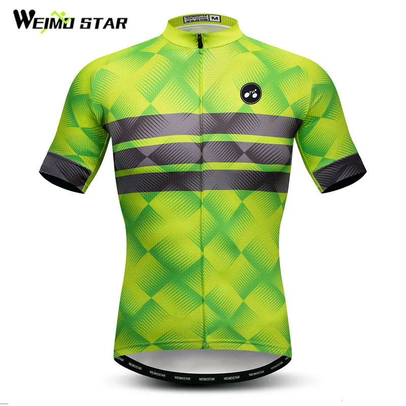 Weimostar Green Cycling Jersey 2018 pro team Men Mountain Bike Clothing