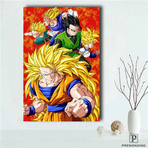 

Custom goku (1)@ Printing Posters Cloth Fabric Wall Art Pictures For Living Room Decor#18-12-10-18-138