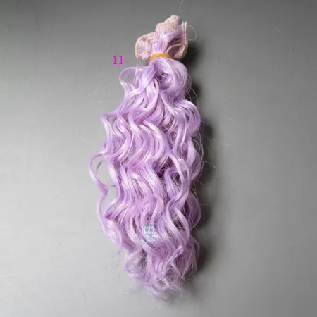 15 см и 25 см* 100 см шерсть рулонов парик для кукол для 1/3 1/4 1/6 BJD/SD куклы аксессуары для волос - Цвет: 11