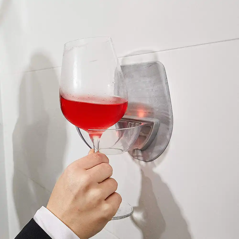 Wine Accessories for Wine & Beer The Bathtub Wine Glass Holder is Relaxation Shower Gadgets! Suction Cup Drink Holder with Strong Suction Silicone Wine Glass Holder for Bath & Shower Gray Wine Accessories for Wine & Beer The Bathtub Wine Glass Holder is Relaxation Shower Gadgets! Suction Cup Drink Holder with Strong Suction Silicone Wine Glass Holder for Bath & Shower Gray