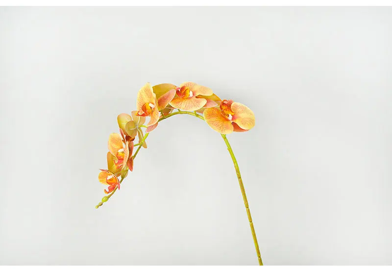 Flone 9 Heads Artificial Butterfly Orchid Flowers Real Touch Butterfly Orchid Simulation Orchid Flowers Wedding Home Party Decor (6)