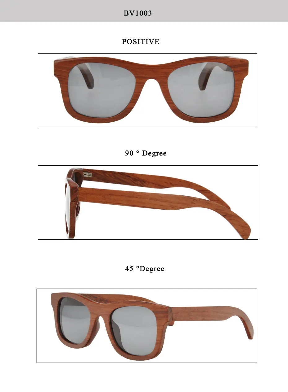 Ретро Мужские деревянные очки оттенки Брендовая Дизайнерская обувь солнцезащитные очки UV400 BV1003