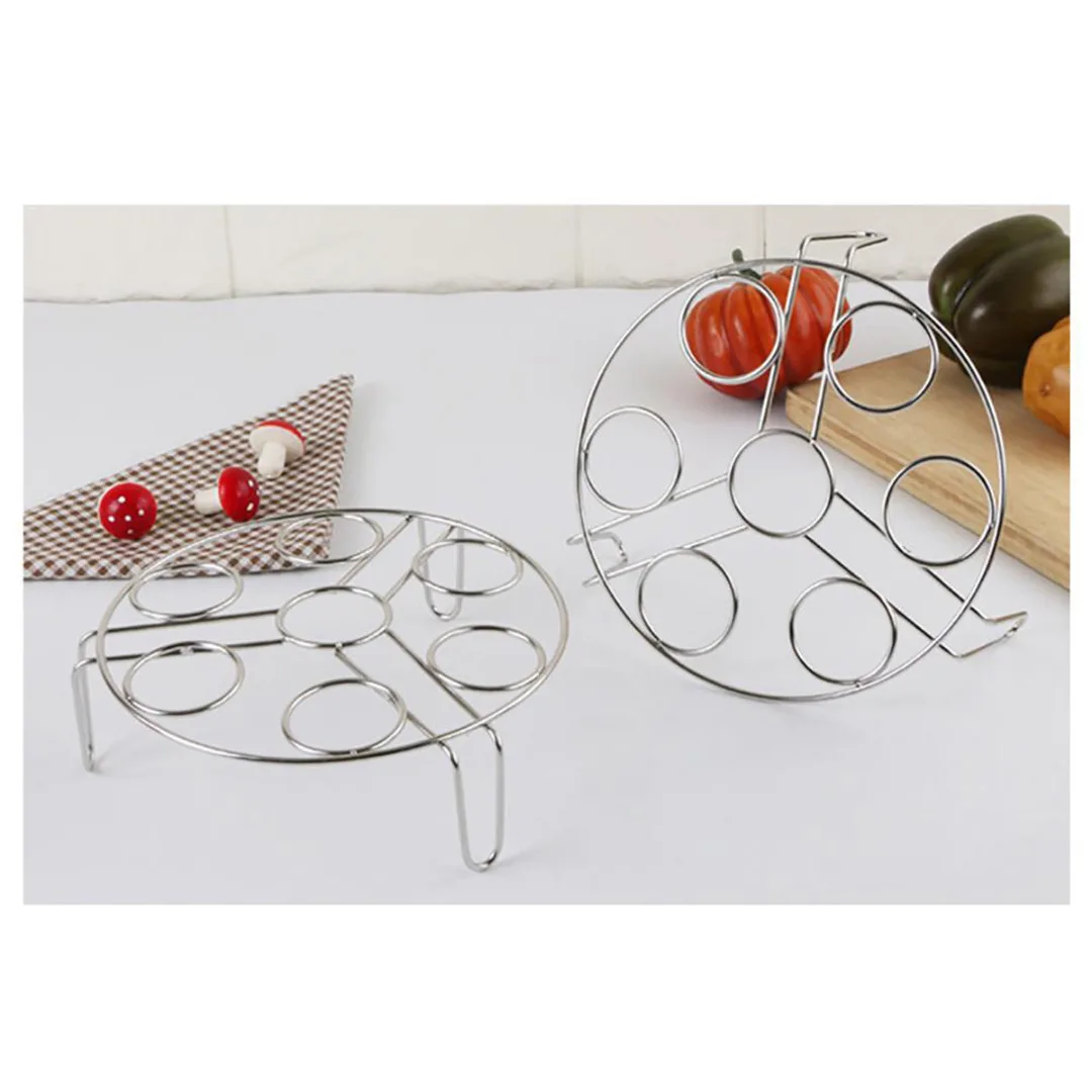 JX-LCLYL 2Pcs Kitchen Steamer Rack Instant Pot Egg Vegetable Cooker Holder Heater