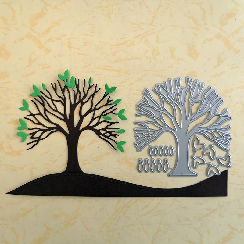 

Large Trees Branch Metal Cutting Dies for Scrapbooking DIY Album Embossing Folder Paper Card Maker Template Decor Stencils