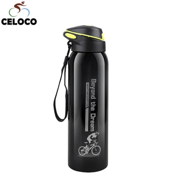 500ML Bike Water Bottle Outdoor Sport Running Mountain Cycling Warm-keeping Bicycle Kettle Drink Bottle Stainless Steel Cup 1