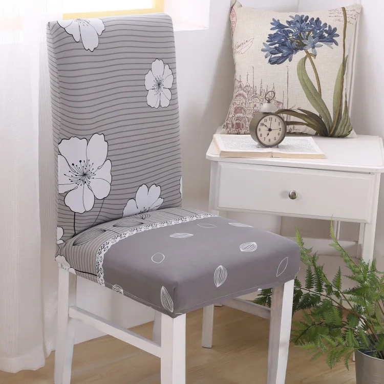 Chic Absorb Sweat Stretch Dining Chair Protector Slipcover Cover Spandex Removable Anti-slip Shabby Seat Decoration Case | Дом и сад