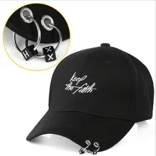 Seioum Bigbang Мода KPOP железное кольцо мяч шляпы регулируемая бейсболка