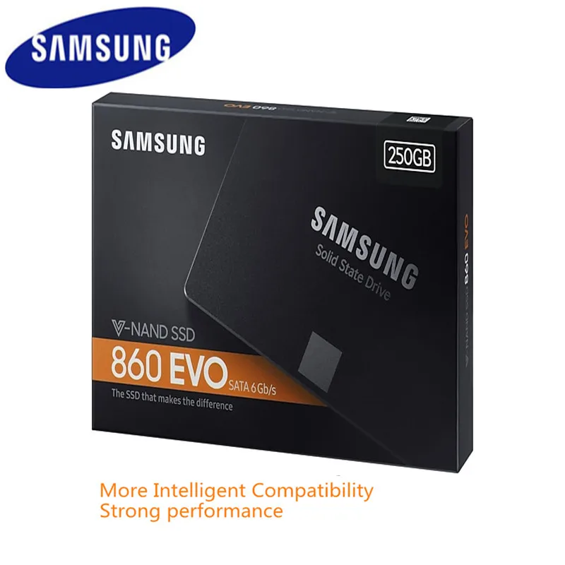 Samsung Ssd Hdd 250gb 860 Evo Внутренний твердотельный диск Жесткий диск Sataiii Hdd для ноутбука Настольный ПК