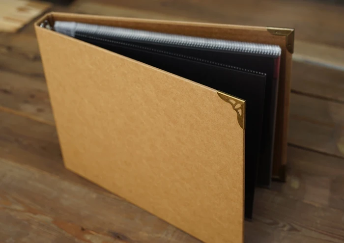 A4-Vintage-Kraft-Card-Blank-Cover-Inside-Wire-binding-DIY-Handmade-Albums-for-Pictures-Stick-proof (2)