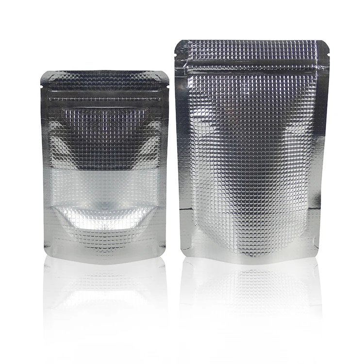 Sale 1200pcs/lot 14x20cm silver Stand Up Aluminum Foil Lines With Clear Window Zipper Top Pack Bag Coffee Storage Valve Package Bag 0