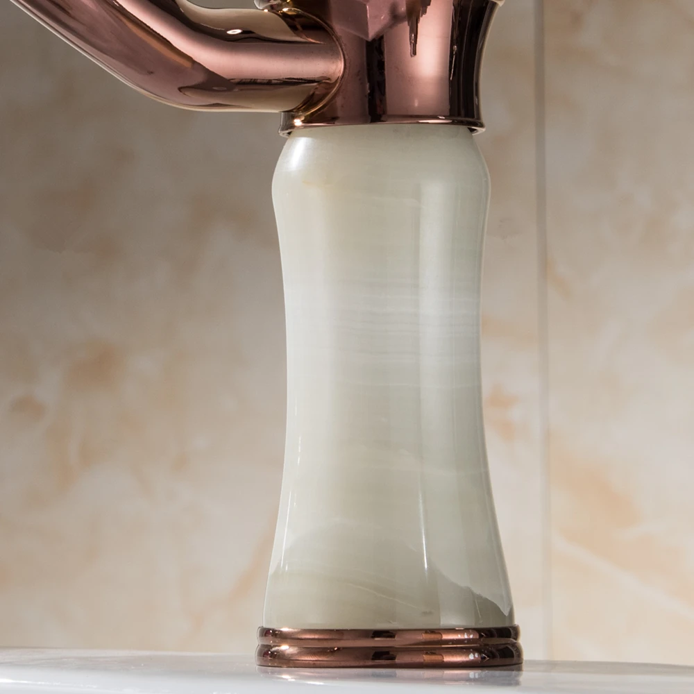 Bathroom Basin Faucet Rose gold Bronze Brass Mixer solid copper Luxury Europe style Tap Torneiras Para Banheiro crane 25