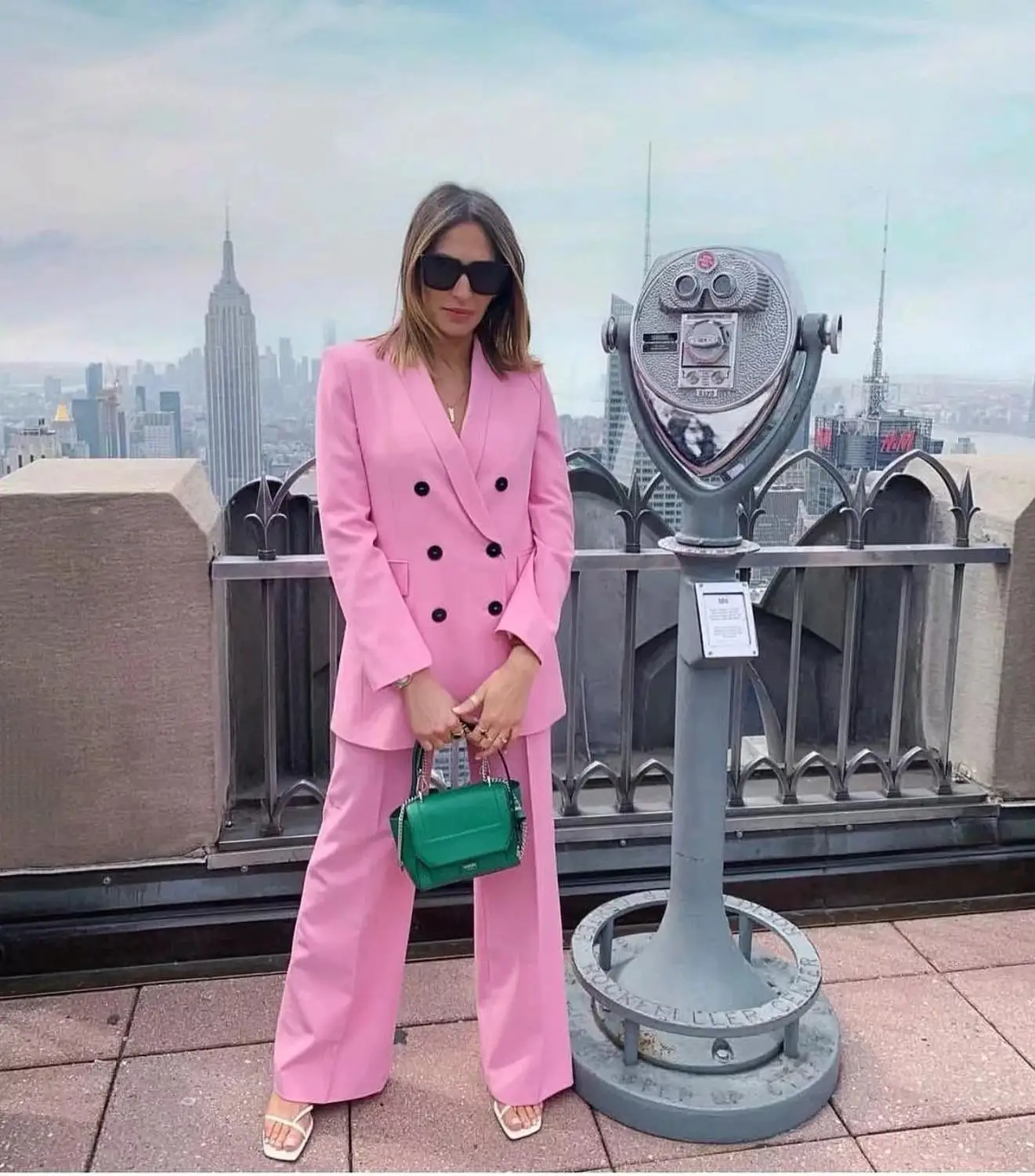 Увядший модный блогер розовый цвет двубортный блейзер feminino Блейзер Женский блейзер mujer женские блейзеры и куртки
