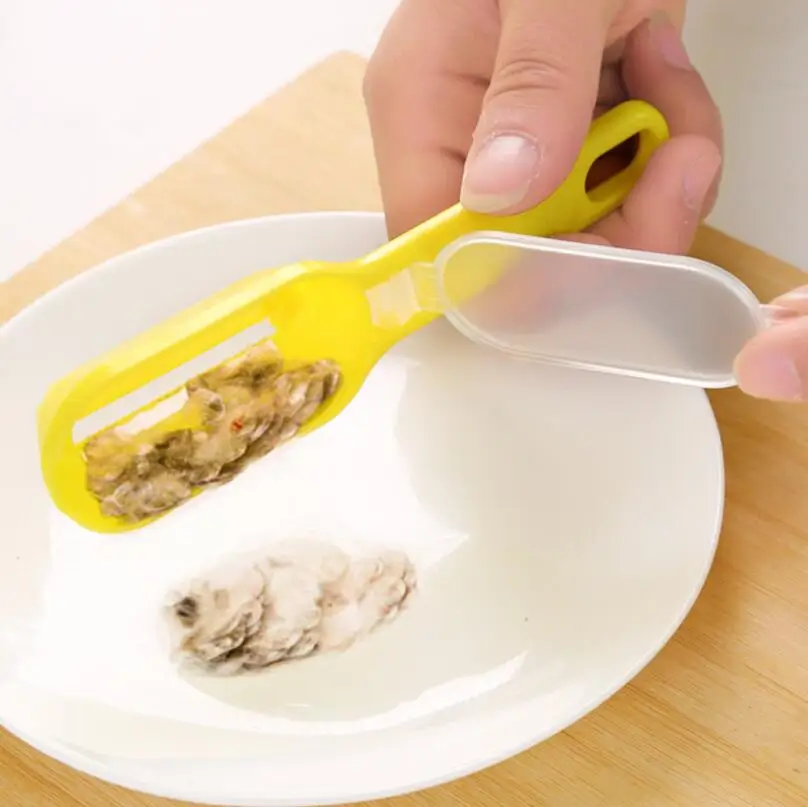 Durable de plástico de escala de peces removedor de raspador limpiador Scaler utensilios de cocina policía LX6693