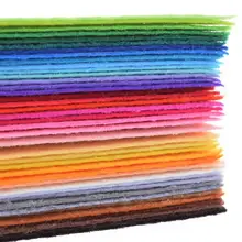 Нетканая ткань 1 мм Толщина полиэфирного войлока домашнего украшения Узорчатая пачка для материал для изготовления кукол 40 шт 20x30 см