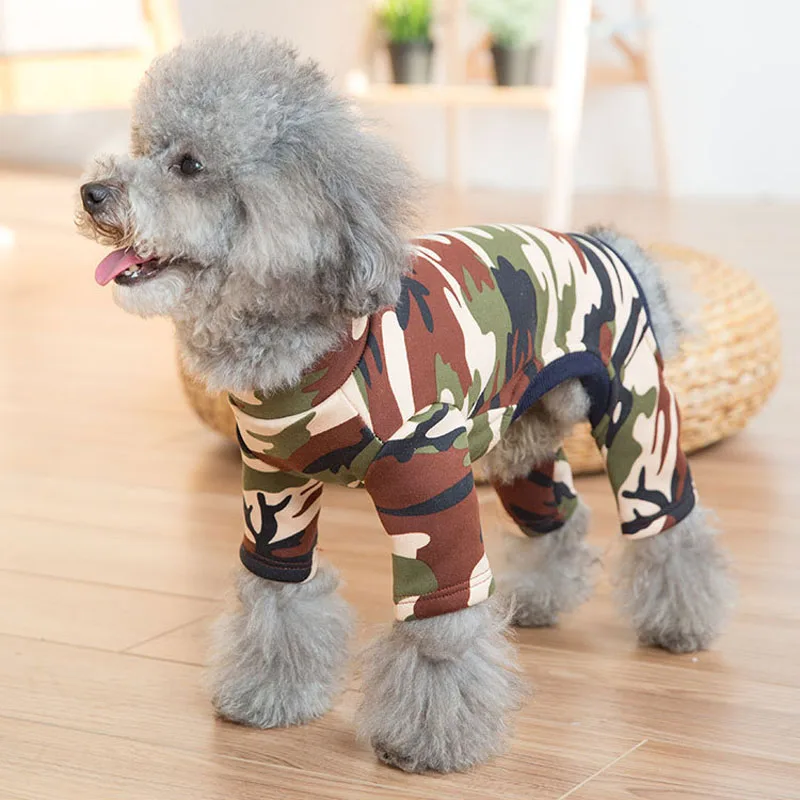 Cotton Winter Pet Dog Clothes for Small Dogs Camouflage Warm Fleece