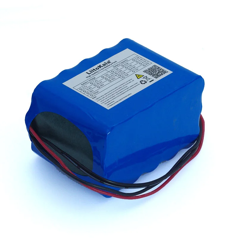 Recarregável de Lítio Capacidade com Bms Liitokala Nova Proteção Grande Capacidade 12v 10ah 18650 Bateria 10000 Mah 100% - Image 4