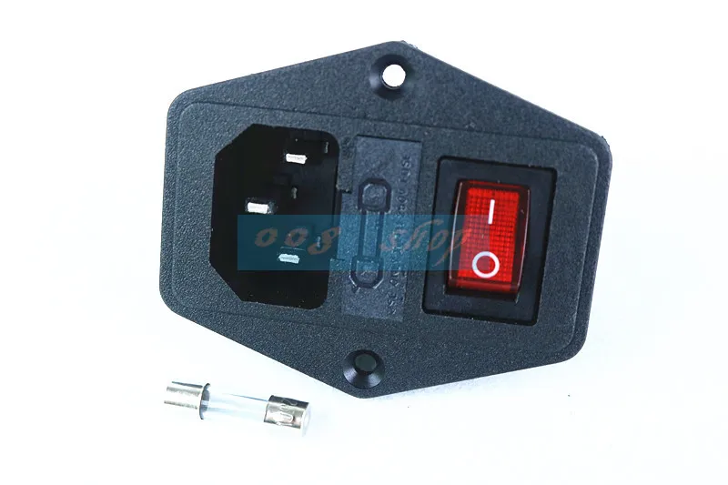 1 шт. 15A/250 В 3pin AC Розетка с клавишный выключатель питания плавленый 10A|Выключатели|