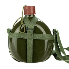 2.5L емкость Военная столовая чайник с плечевым ремнем зеленая переносная бутылка